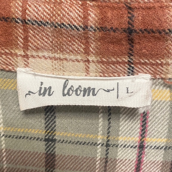 In Loom patchwork plaid button up - Picture 3 of 4